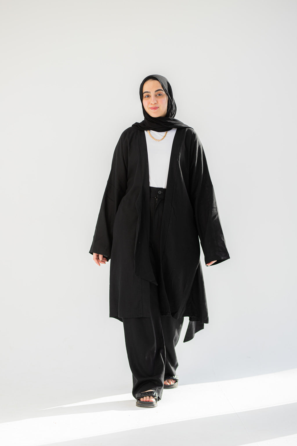 Black Linen Set
