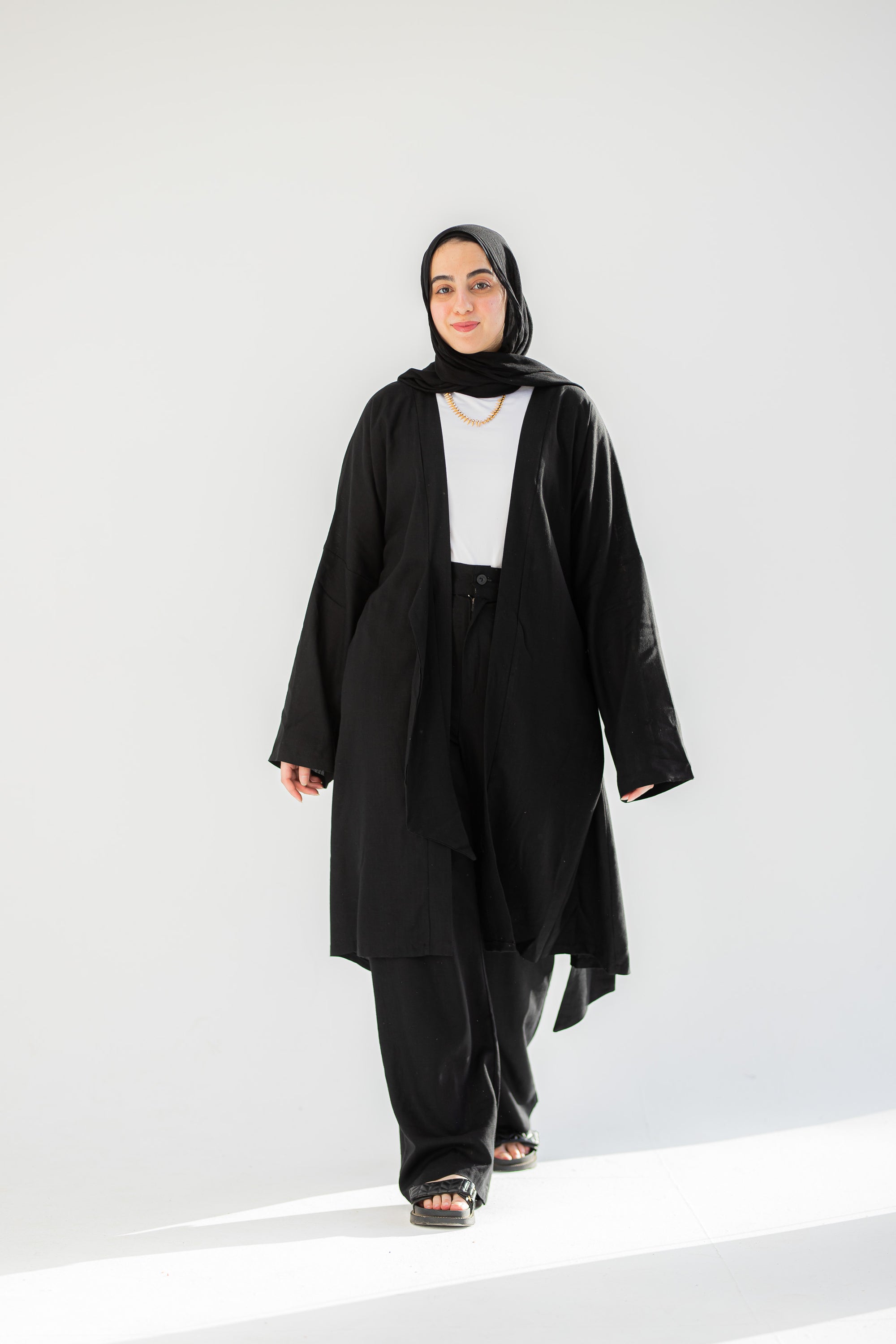 Black Linen Set