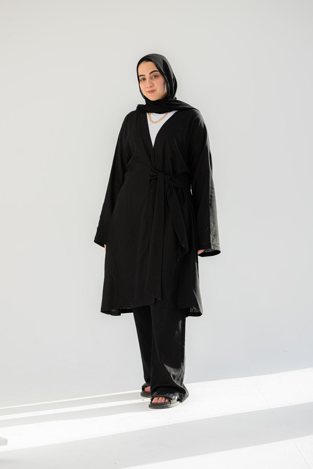 Black Linen Set