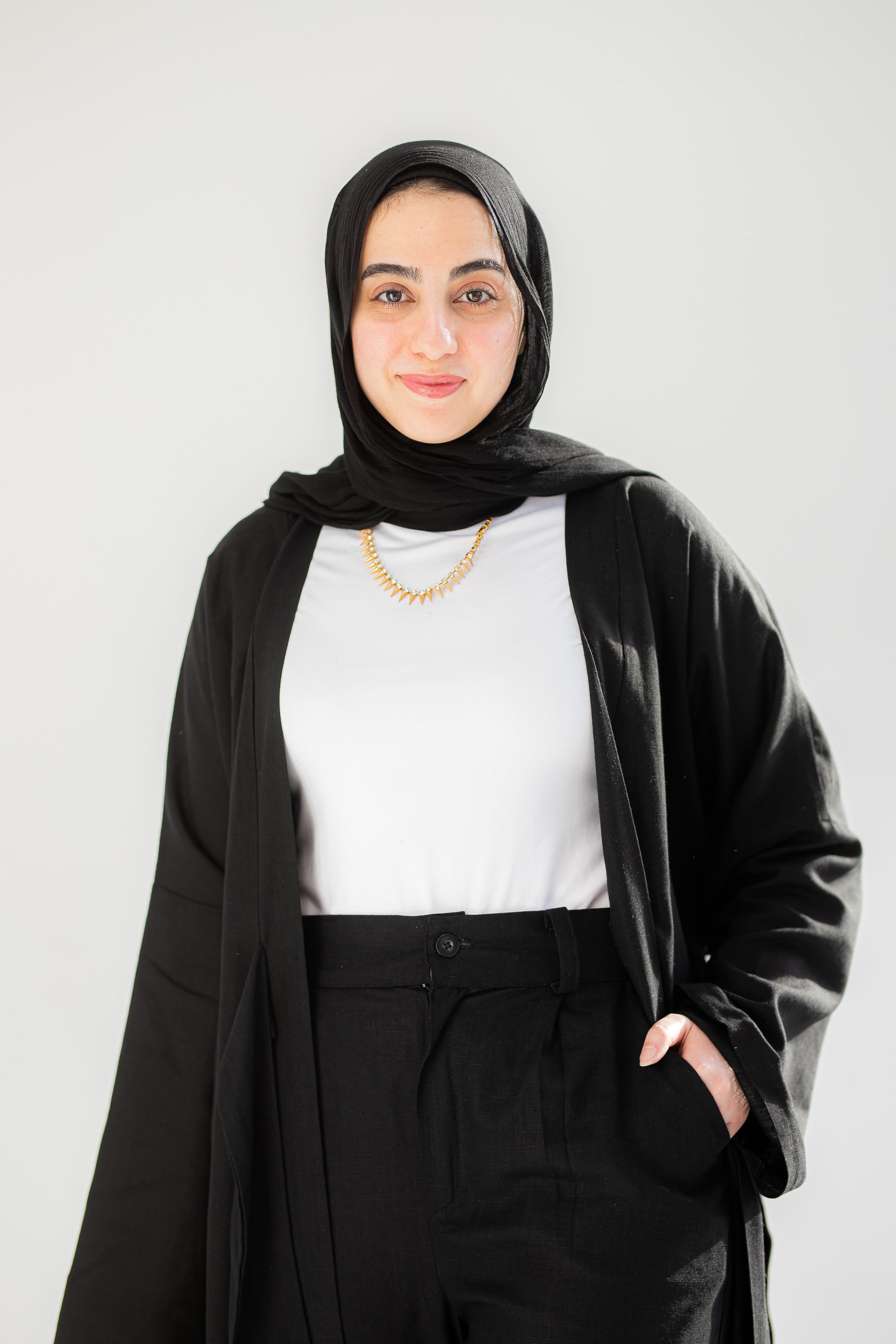 Black Linen Set