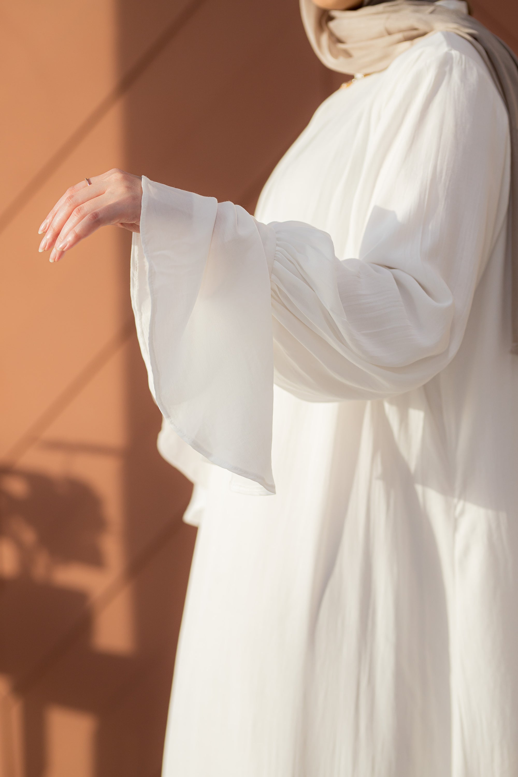 White Flowy Dress
